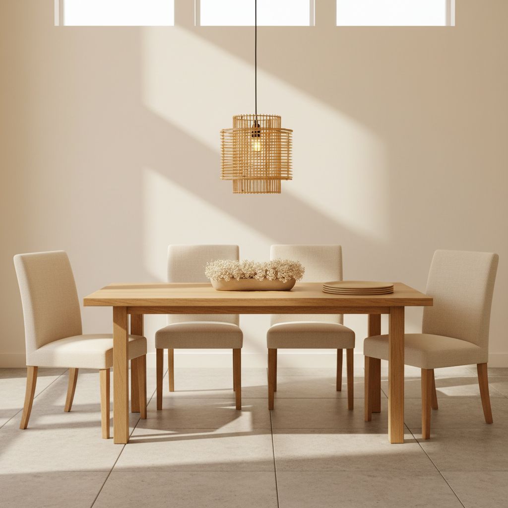 Jaya Natural Rattan Overlapping Pendant Lamp