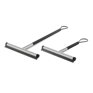 Jaz Brushed Stainless Steel Short Handle Squeegee 40326