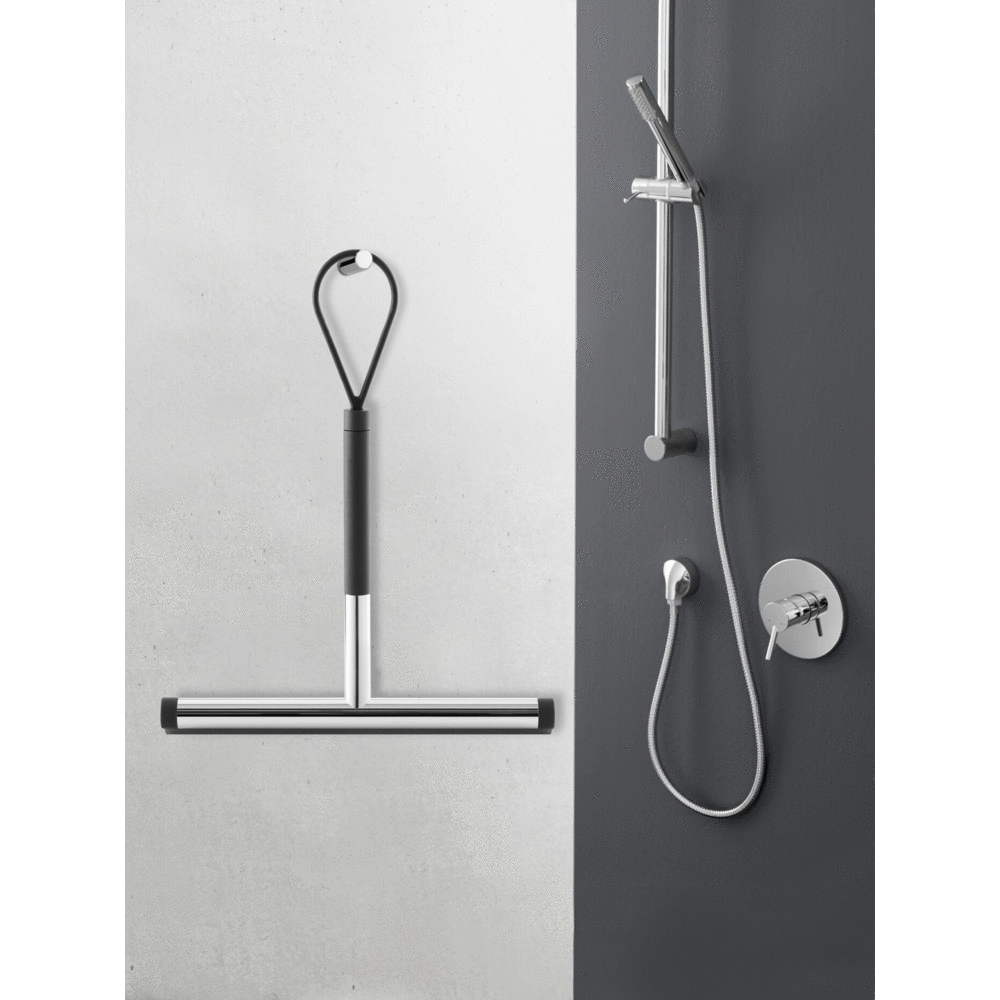 Jaz Polished Stainless Steel Short Handle Squeegee 40082