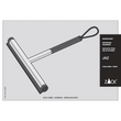 Jaz Polished Stainless Steel Short Handle Squeegee 40082