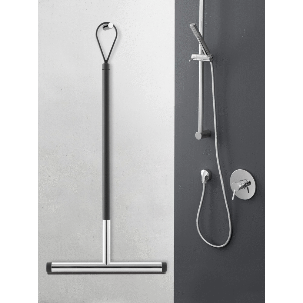 Jaz Premium Stainless Steel Shower Squeegee | Long Handle Bath Cleaning Tool