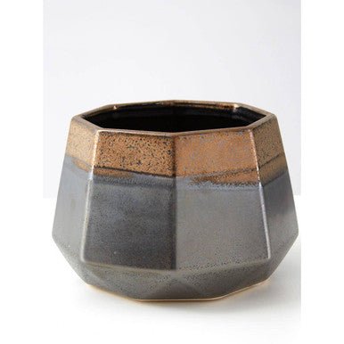 Jet Small Metallic Planter