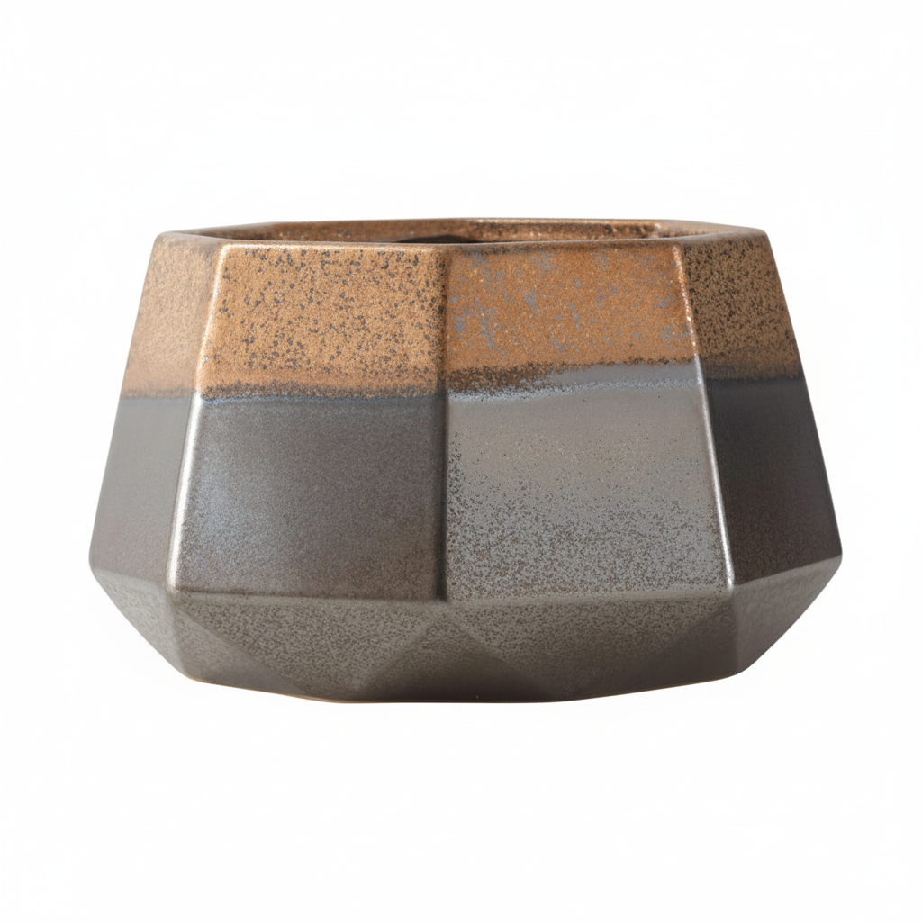 Jet Large Metallic Planter