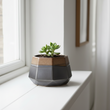 Jet Small Metallic Planter