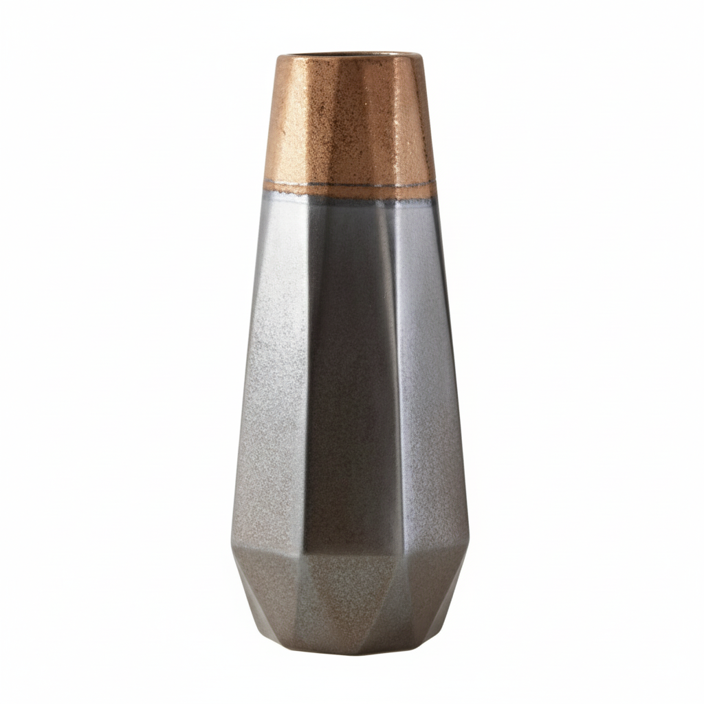 Jet Small Metallic Vase