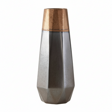 Jet Small Metallic Vase