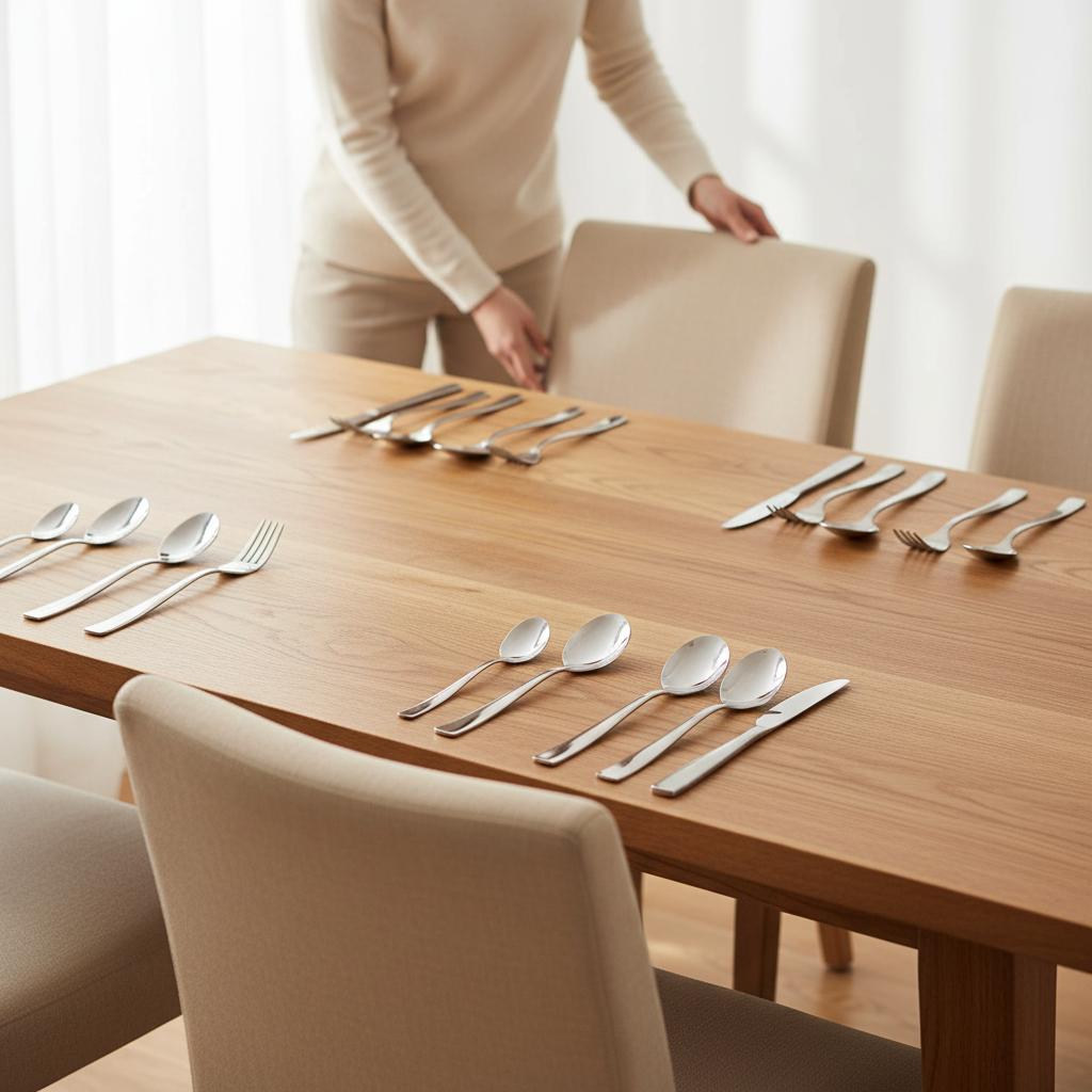 Jewel 24Pc Silver Finish Cutlery Set