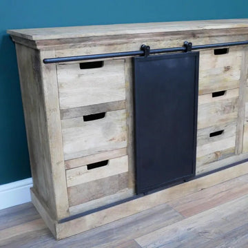 Jodhpur Loft Industrial Sideboard Cabinet Mango Wood