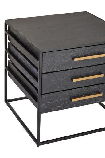 Judd Three Drawer Side Table
