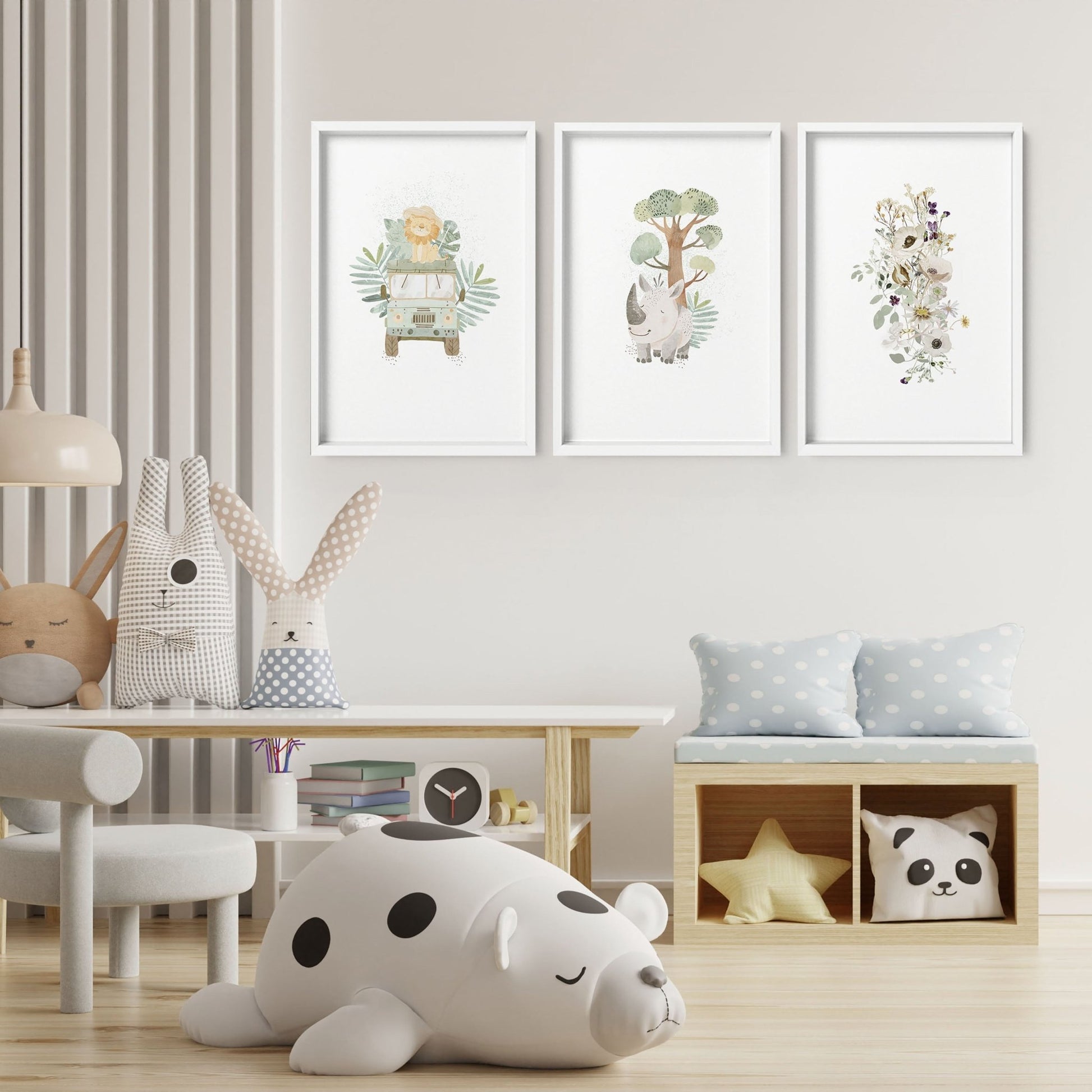 Jungle Nursery Set of wall art prints - Main Image