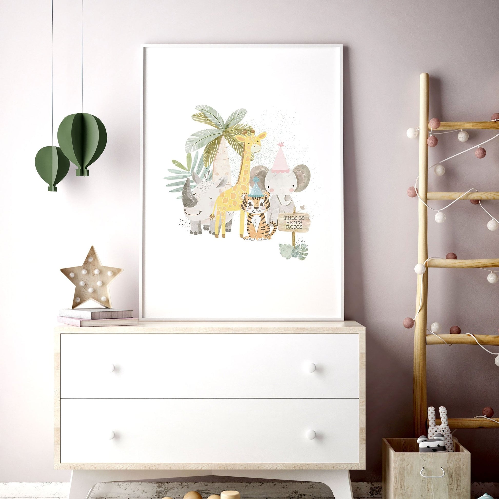 Jungle Nursery | Set of 3 wall art prints