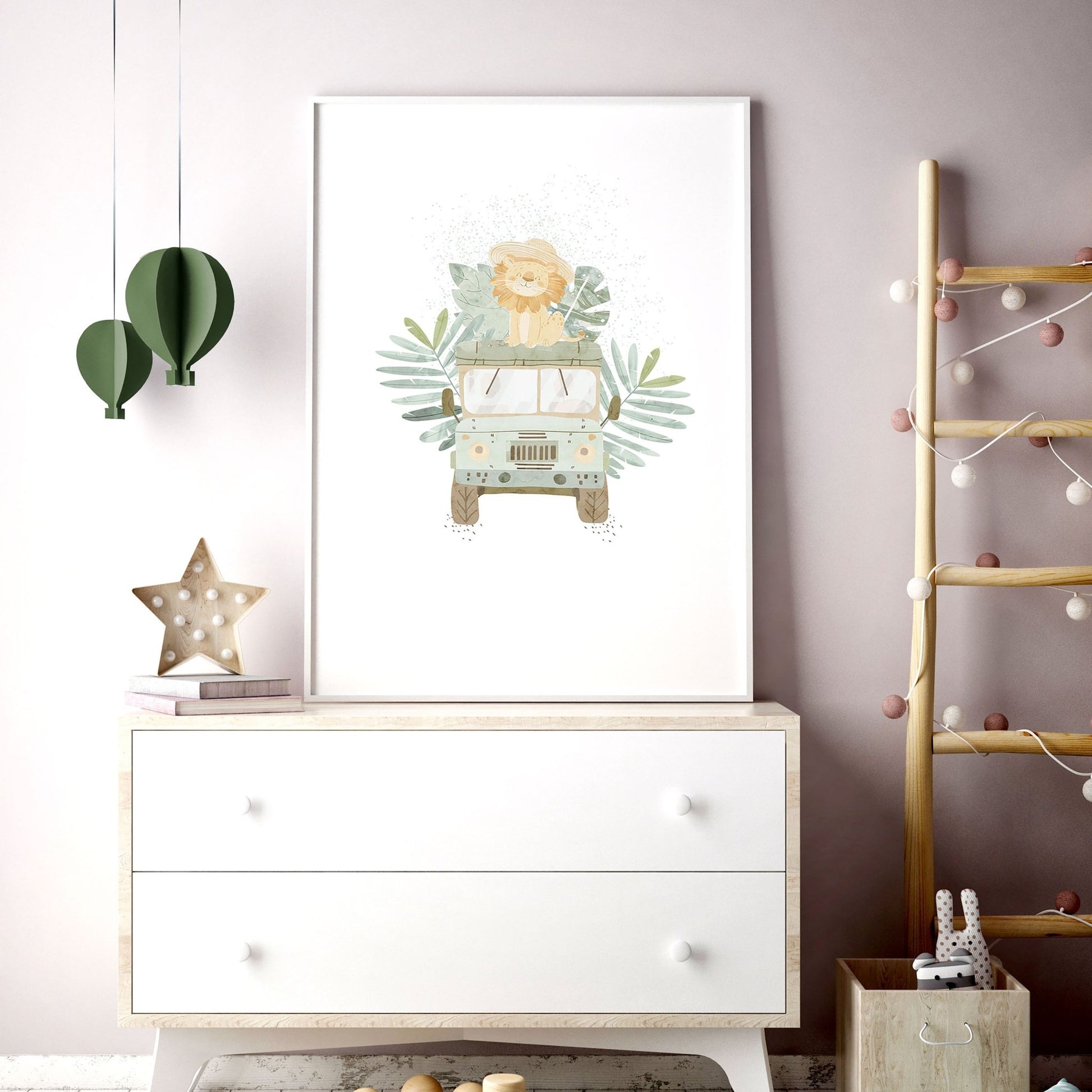 Jungle Nursery | Set of 3 wall art prints