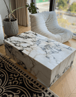 Kabelo Coffee Table Set, Sintered Stone/Marble
