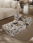 Kabelo Coffee Table Set, Sintered Stone/Marble