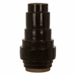 Kaga Black Earthenware Vase