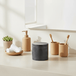 Kamal Dark Grey Marble Effect Cotton Jar