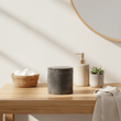 Kamal Dark Grey Marble Effect Cotton Jar