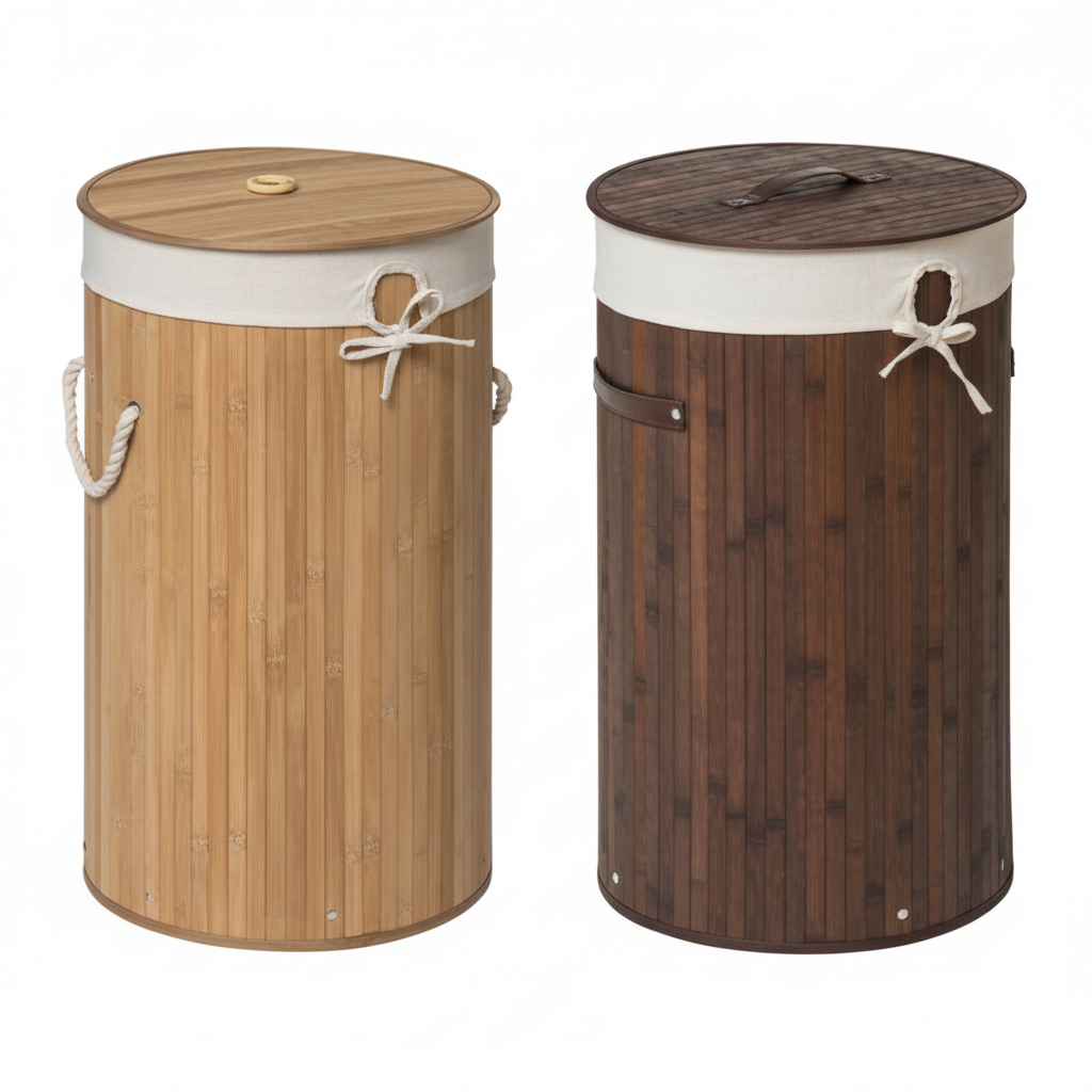 Kankyo Natural Round Laundry Hamper