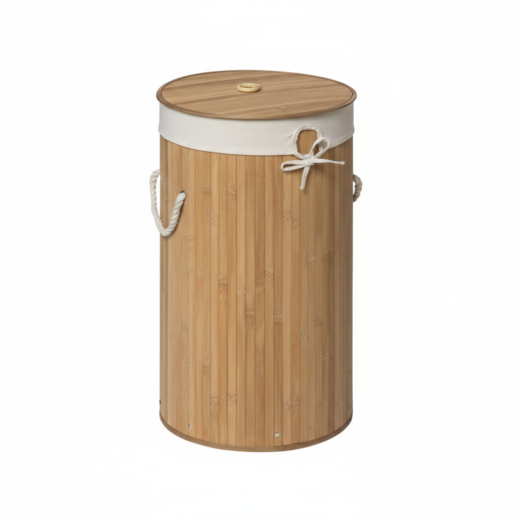 Kankyo Natural Round Laundry Hamper
