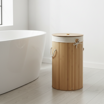 Kankyo Natural Round Laundry Hamper