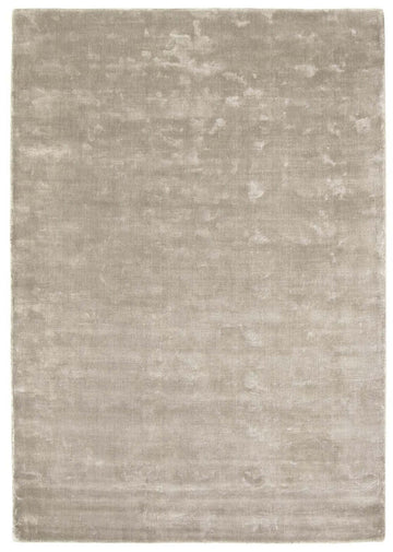Karma Grey Solid Luxury Viscose Rug