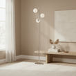 Karter Chrome Finish Table Lamp With Three Lights
