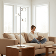 Karter Chrome Finish Table Lamp With Three Lights
