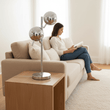 Karter Chrome Finish Table Lamp With Two Lights