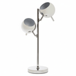 Karter Chrome Finish Table Lamp With Two Lights