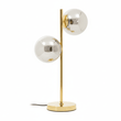 Karter Silver Glass With Gold Finish Table Lamp