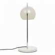 Karter Chrome Finish Table Lamp With White Base