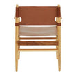 Kendari Antique Brown Leather Chair