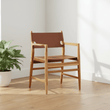 Kendari Antique Brown Leather Chair