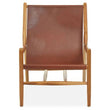 Kendari Antique Dark Brown Leather Chair