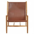 Kendari Antique Dark Brown Leather Chair