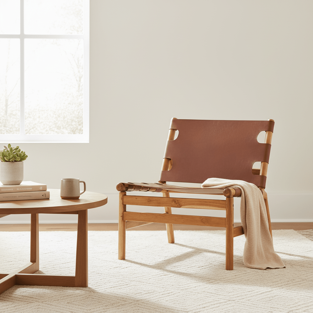 Kendari Antique Leather Chair