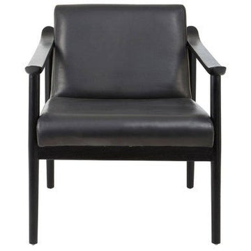 Kendari Black Leather Chair