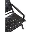Kendari Black Leather Woven Chair