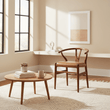 Kendari Cow Camel Leather Chair