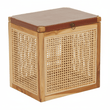 Kendari Teak Box With Light Brown Leather