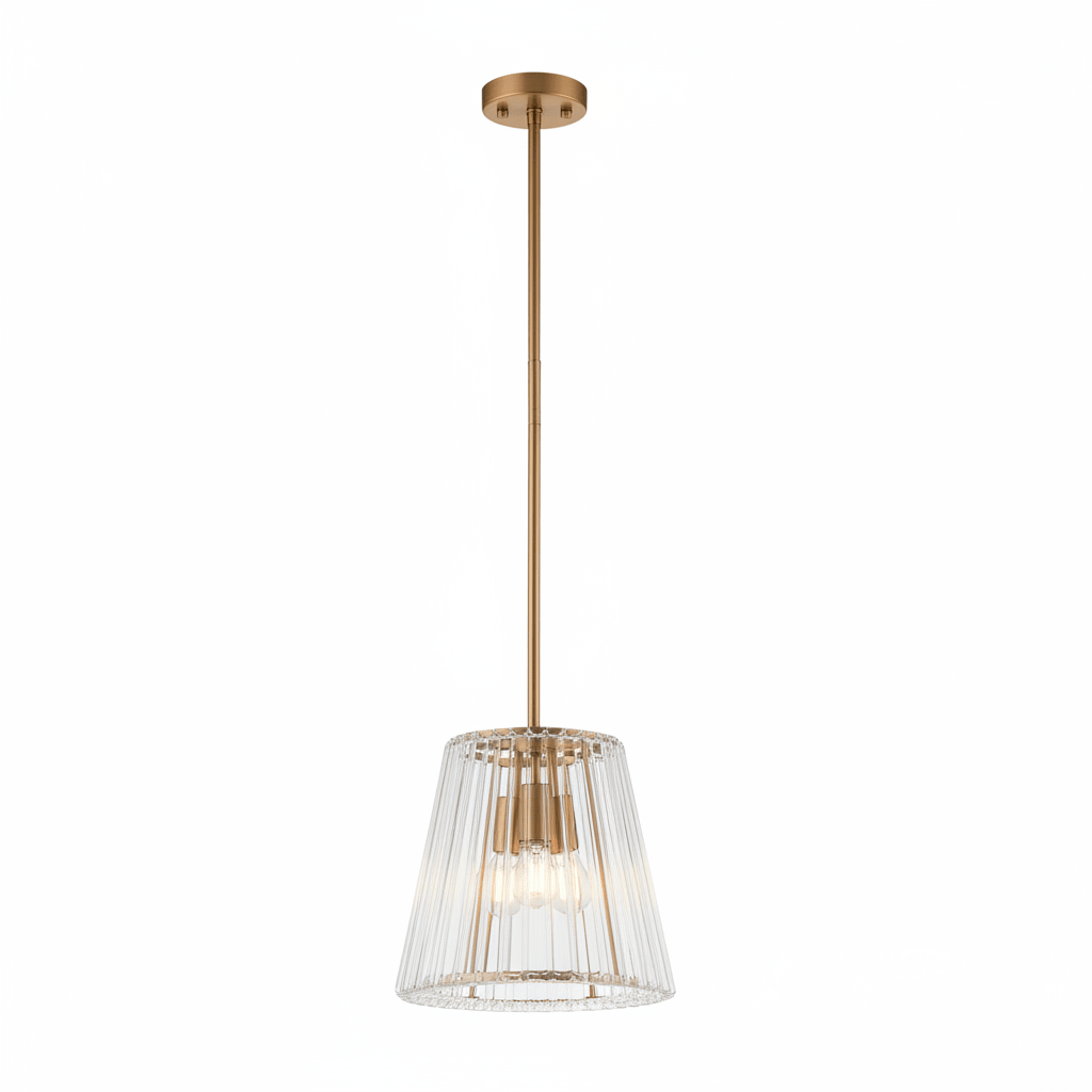 Kensington Townhouse 3 Bulb Bronze Pendant Light