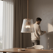 Kensington Townhouse 3 Bulb Bronze Pendant Light