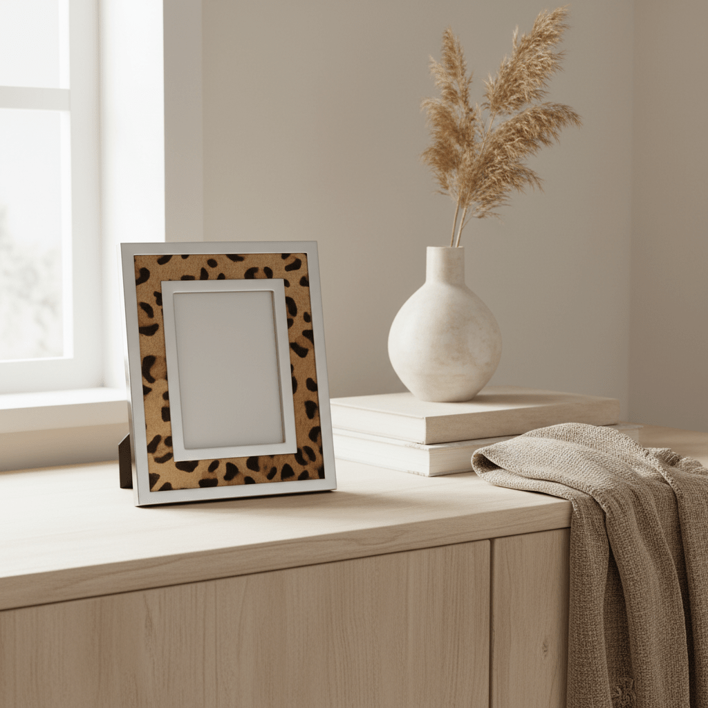 Kensington Townhouse 4 x 6 Leopard Design Photo Frame