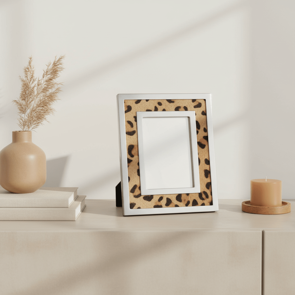 Kensington Townhouse 4 x 6 Leopard Design Photo Frame