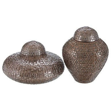Kensington Townhouse Arya Set of 2 Pewter Jars
