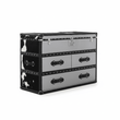 Kensington Townhouse Black And White Genuine Cowhide 3 Drawer Cabinet