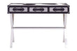 Kensington Townhouse Black And White Genuine Cowhide Console Table