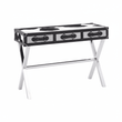 Kensington Townhouse Black And White Genuine Cowhide Console Table