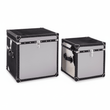 Kensington Townhouse Black And White Genuine Cowhide Storage Trunk Set