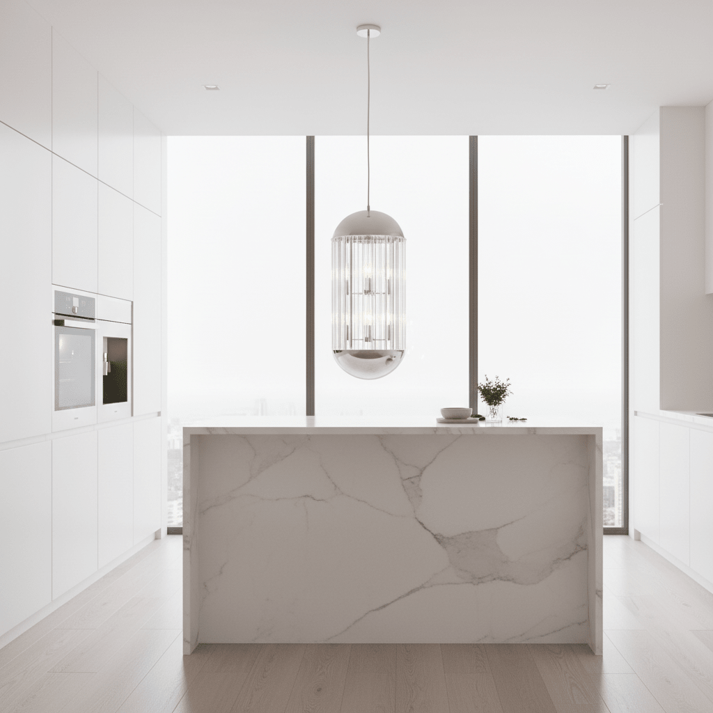Kensington Townhouse Chrome Finish 6 Bulb Pendant Light